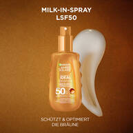 Ambre Solaire Ideal Bronze Milk-in-Spray Sonnenschutzspray LSF50 150ml