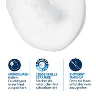 Creme-zu-Schaum Reinigung fur normale bis trockene Haut